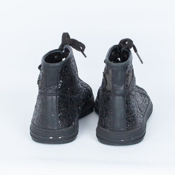 Gucci California Black Glitter High Top Sneakers SIze 36.5 - Picture 5 of 12